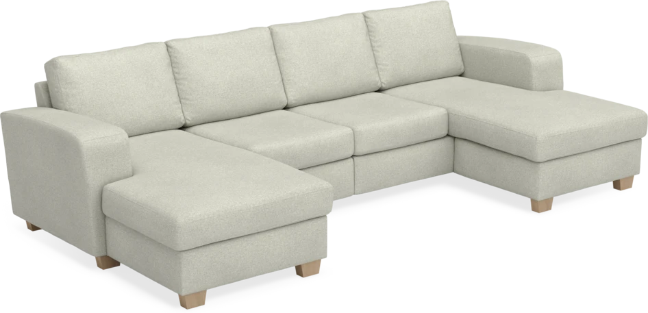 Friday - 2-sits soffa med två schäslonger - Beige
