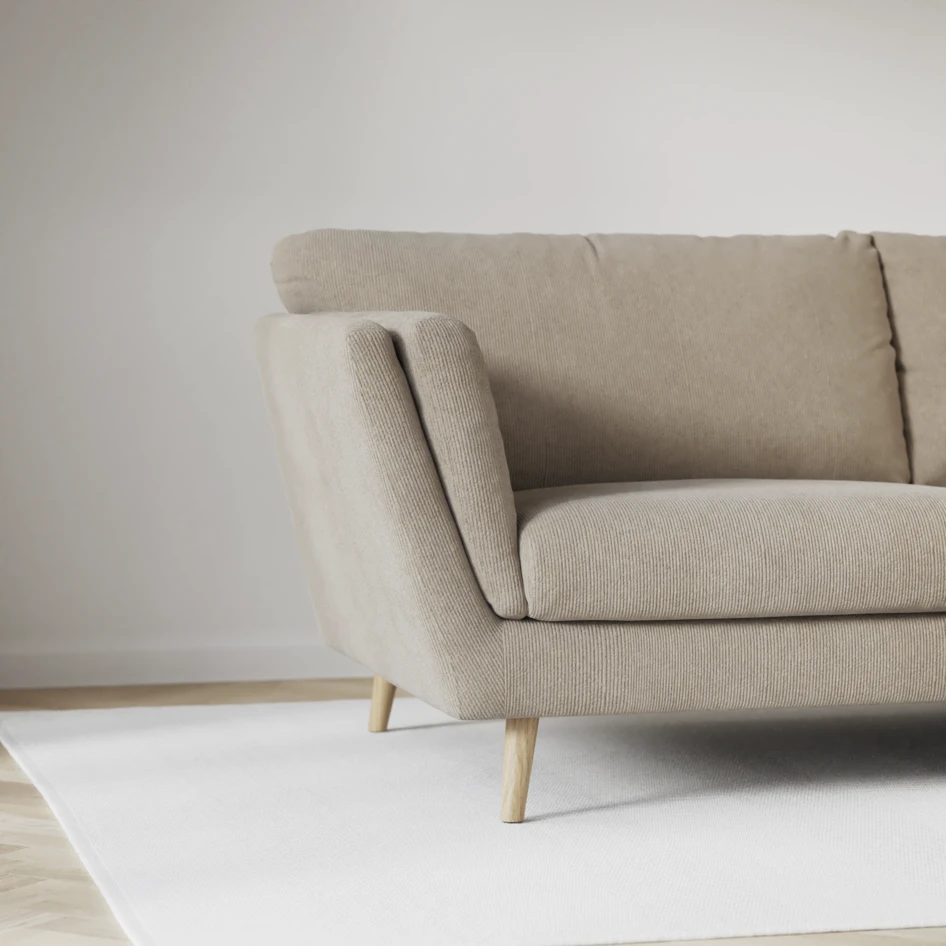 Madison - 2-sits soffa med divan vänster och schäslong höger - Beige