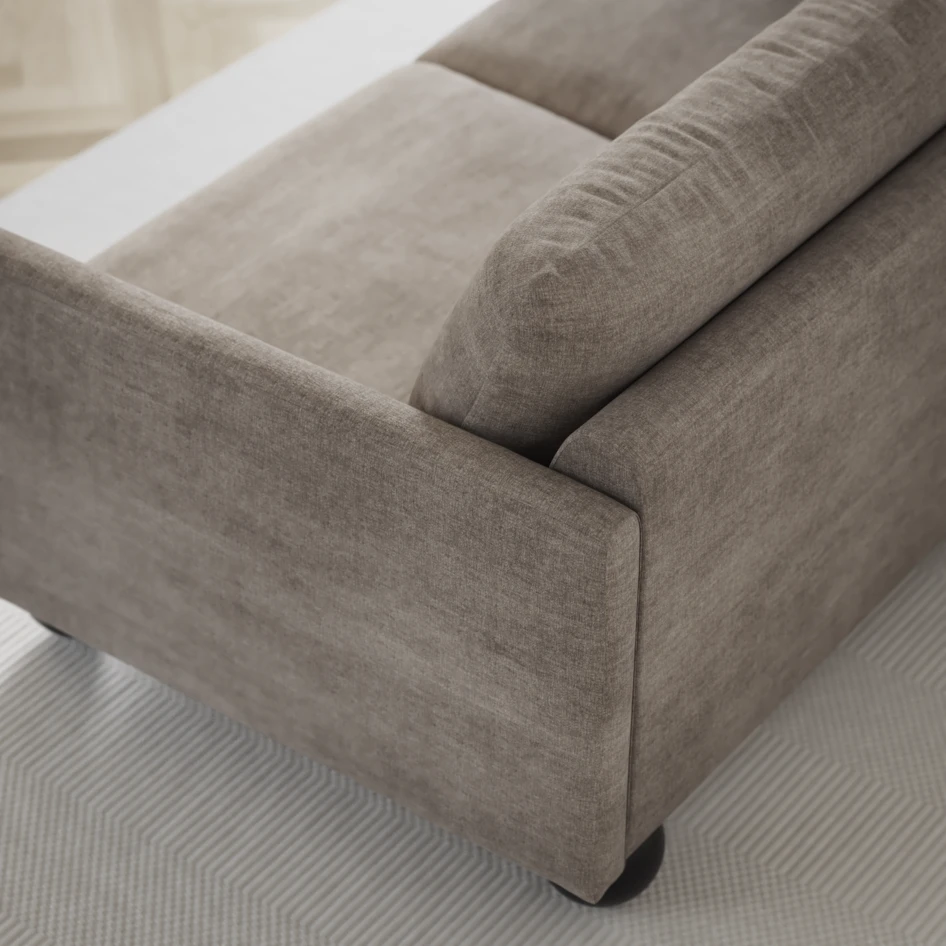 Madison Lux - Hörnsoffa med schäslong höger - Beige