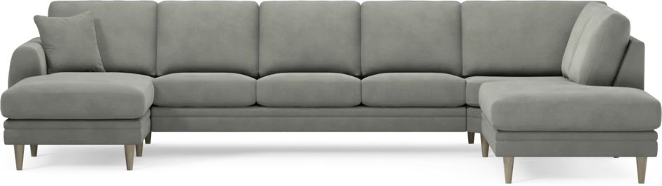 Eden - 3-sits soffa med schäslong vänster och divan höger - Grå