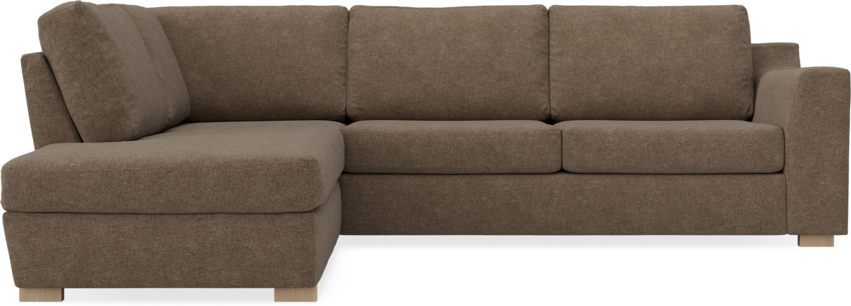 Friday - 2,5-sits soffa med divan vänster - Brun