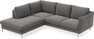 Madison - 2-sits soffa med divan vänster - Brun