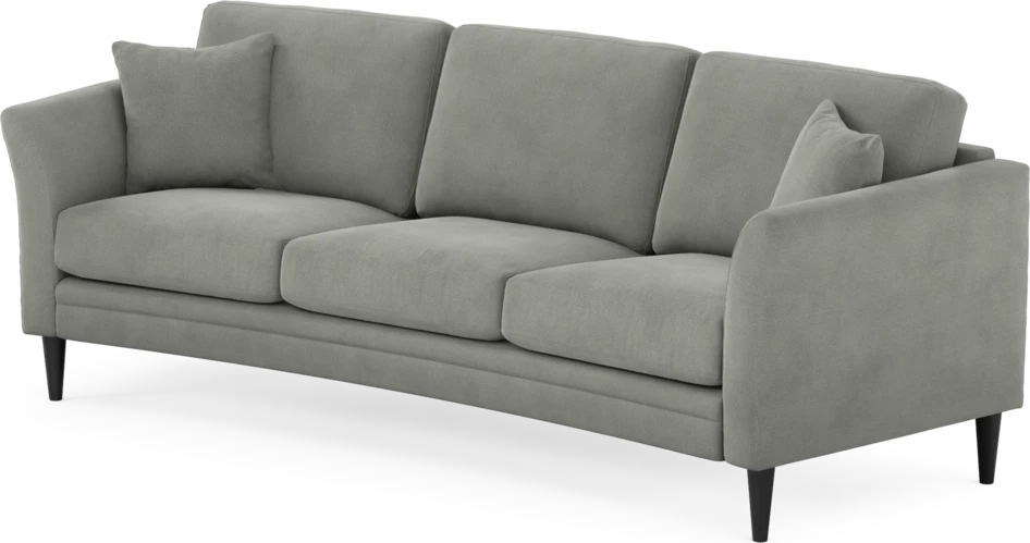 Eden - 3-sits soffa svängd - Grå
