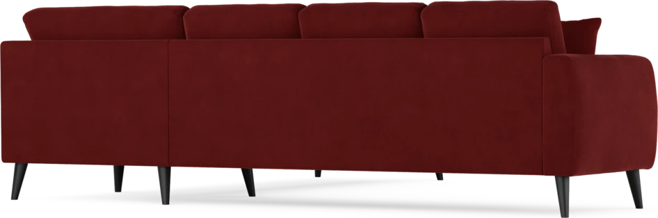 Eden - Hörnsoffa, 3+3-sits - Röd