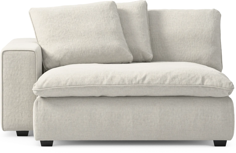 Bellora - Schäslong XL med armstöd vänster - Vit