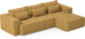 Ide - Bäddsoffa 3-sits med schäslong höger - Gul