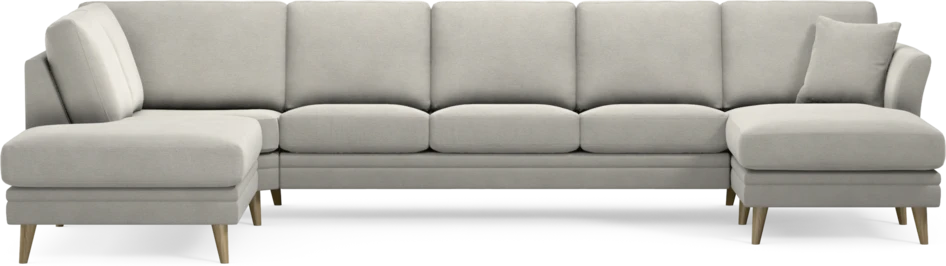 Eden - 3-sits soffa med divan vänster och schäslong höger - Grå