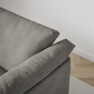 Cherrie - 3-sits soffa, hel dyna, fast klädsel - Grå
