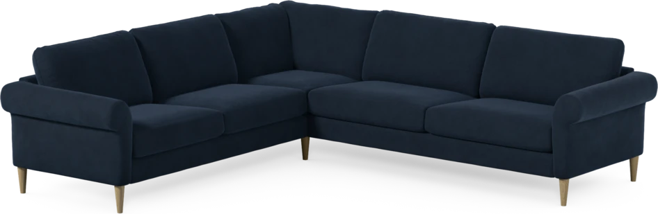 Bridge - Hörnsoffa, 2+3-sits - Blå