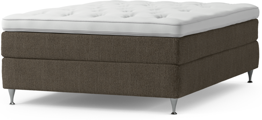 Delux Sense - Kontinentalsäng, enkelsäng 140 cm med bäddmadrass och sängben