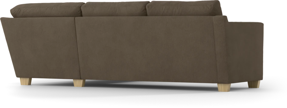 Friday - 2,5-sits soffa med divan höger - Brun