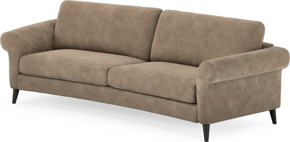 Bridge - 3-sits soffa svängd - Beige