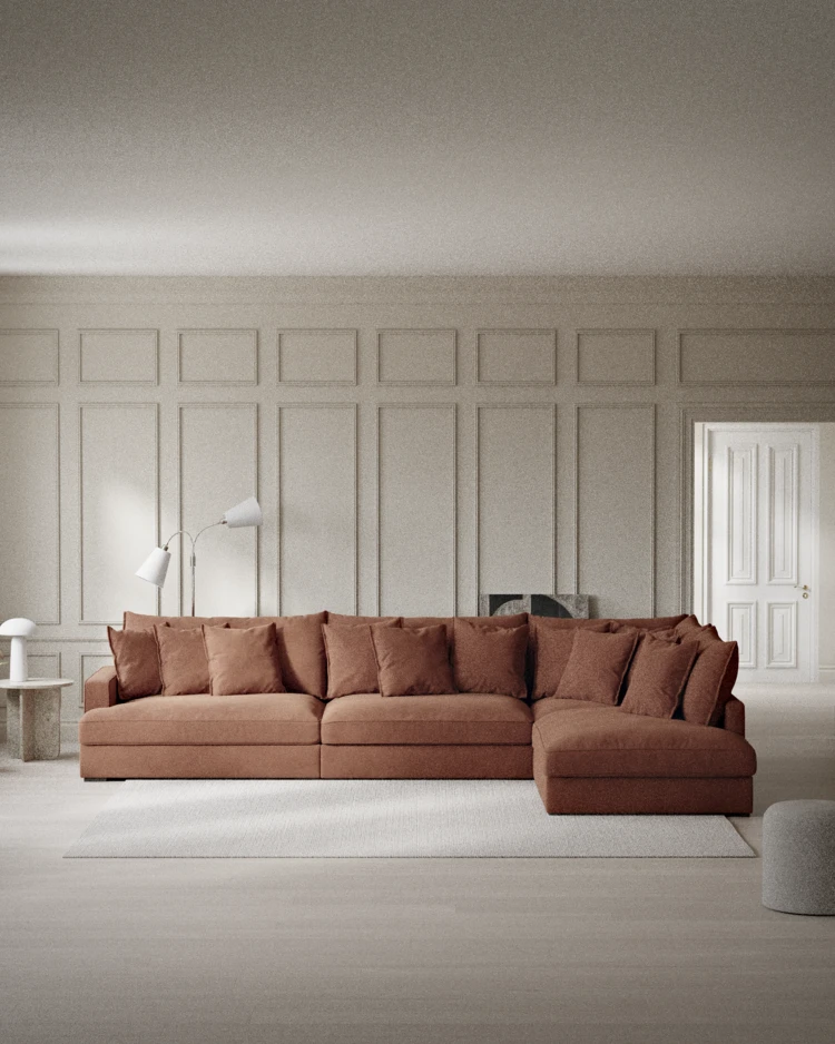 Rossi - 4-sits soffa med divan höger - inspiration