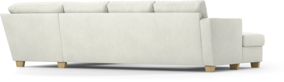Friday - 3-sits soffa med schäslong vänster och divan höger - Vit
