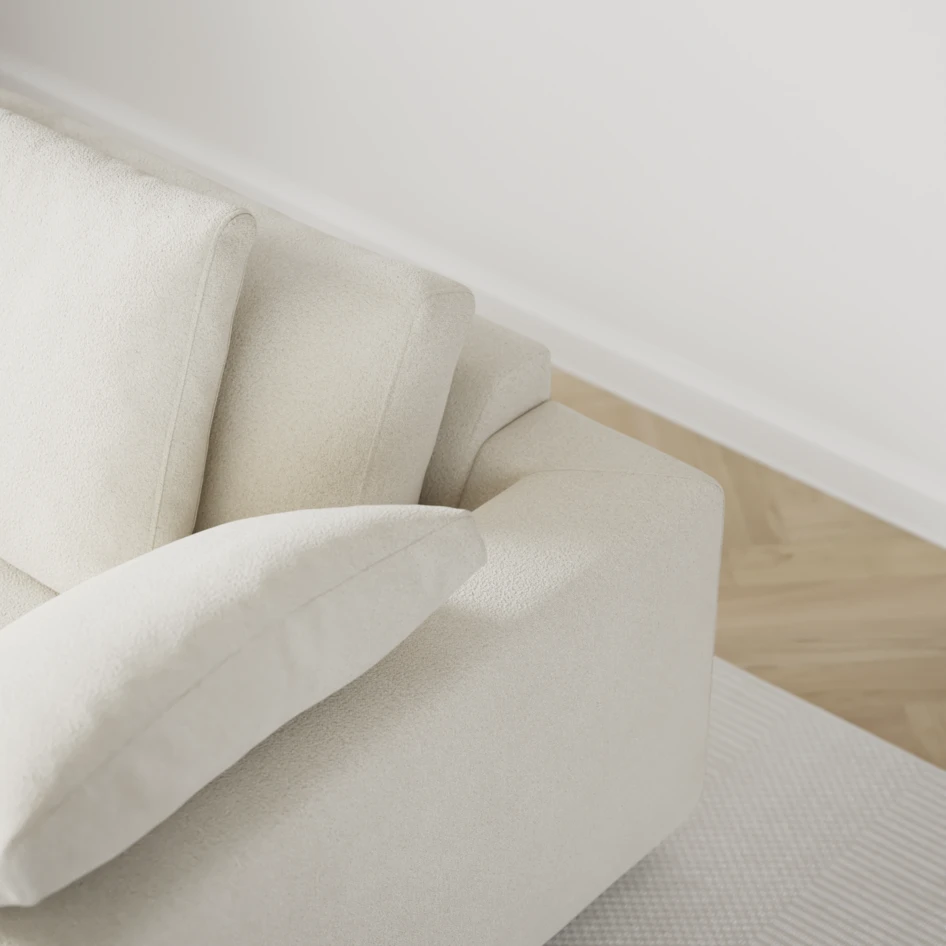 Amie - 4-sits soffa - Vit