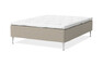 Dream Delux - Ramsäng, dubbelsäng med bäddmadrass Dream Delux vit - Beige
