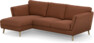 Madison Lux - 2-sits soffa med schäslong vänster - Röd