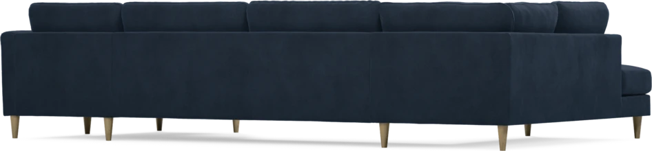 Bridge - 3-sits soffa med divan vänster och schäslong höger - Blå