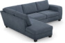 Friday - 2,5-sits soffa med divan vänster - Blå