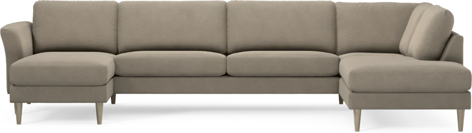Bridge - 3-sits soffa med schäslong vänster och divan höger - Beige