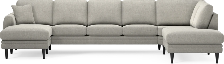 Eden - 3-sits soffa med schäslong vänster och divan höger - Grå