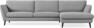 Madison - 3-sits soffa med schäslong höger - Grå