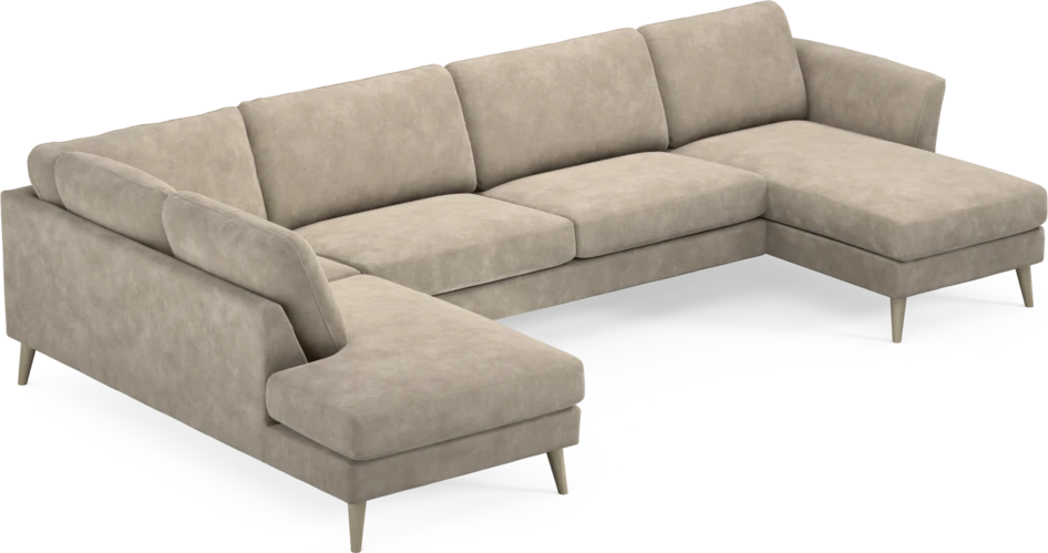 Bridge - 3-sits soffa med divan vänster och schäslong höger - Beige