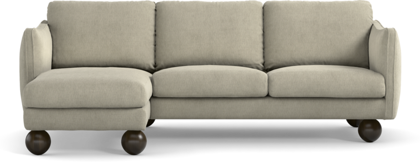 Madison Lux - 2-sits soffa med schäslong vänster - Beige