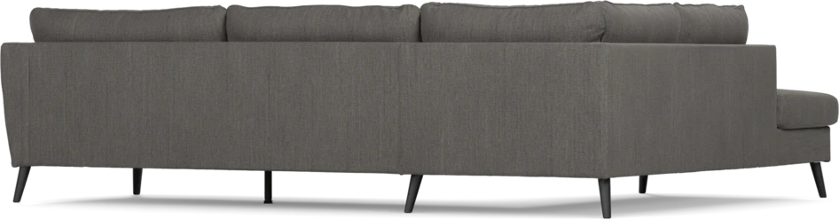 County - 2,5-sits soffa med divan vänster - Brun