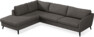 County - 2,5-sits soffa med divan vänster - Brun