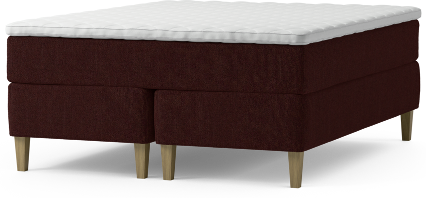 Delux Exclusive - Kontinentalsäng, dubbelsäng med bäddmadrass och sängben