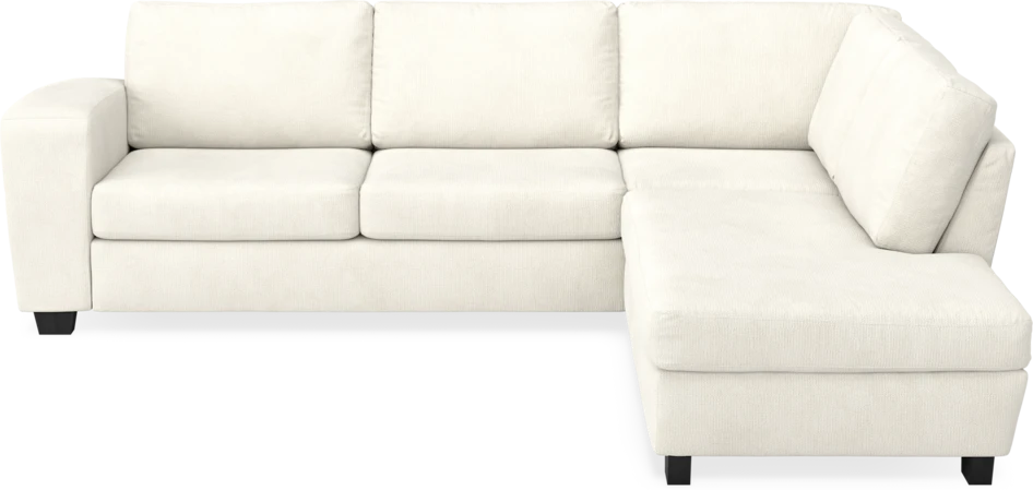 Friday - 2,5-sits soffa med divan höger - Vit