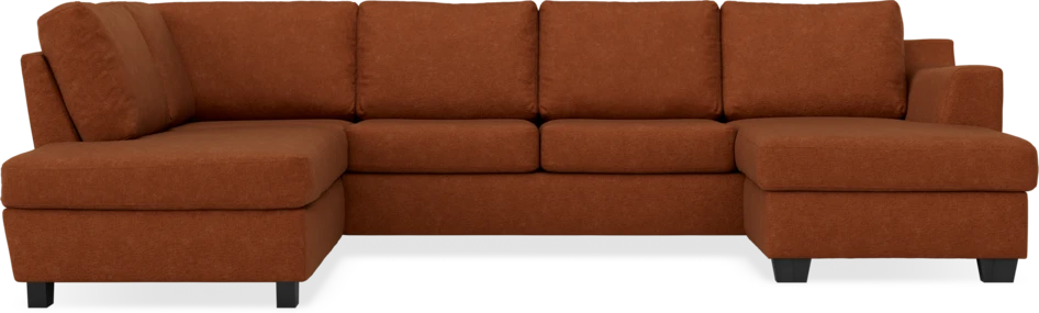 Friday - 3-sits soffa med divan vänster och schäslong höger - Orange