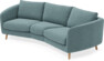 Madison - 3-sits soffa svängd, 70 cm - Blå