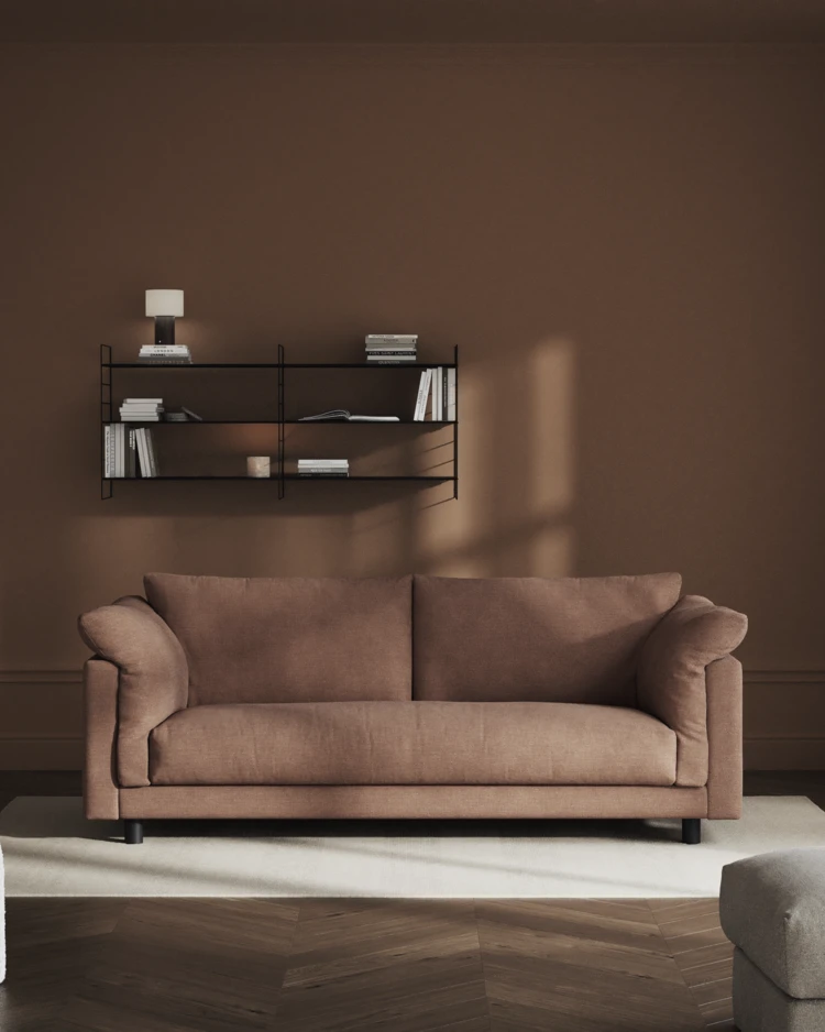 Cherrie - 2,5-sits soffa, hel dyna, fast klädsel - inspiration