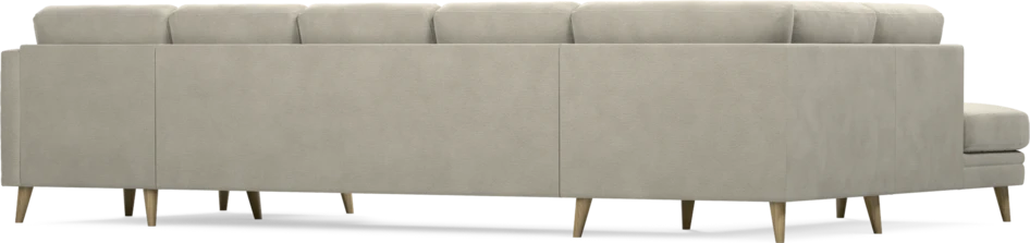 Eden - 3-sits soffa med divan vänster och schäslong höger - Brun