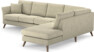 Eden - 3-sits soffa med divan - Beige