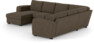 Friday - Hörnsoffa, 3+2-sits med schäslong vänster - Brun