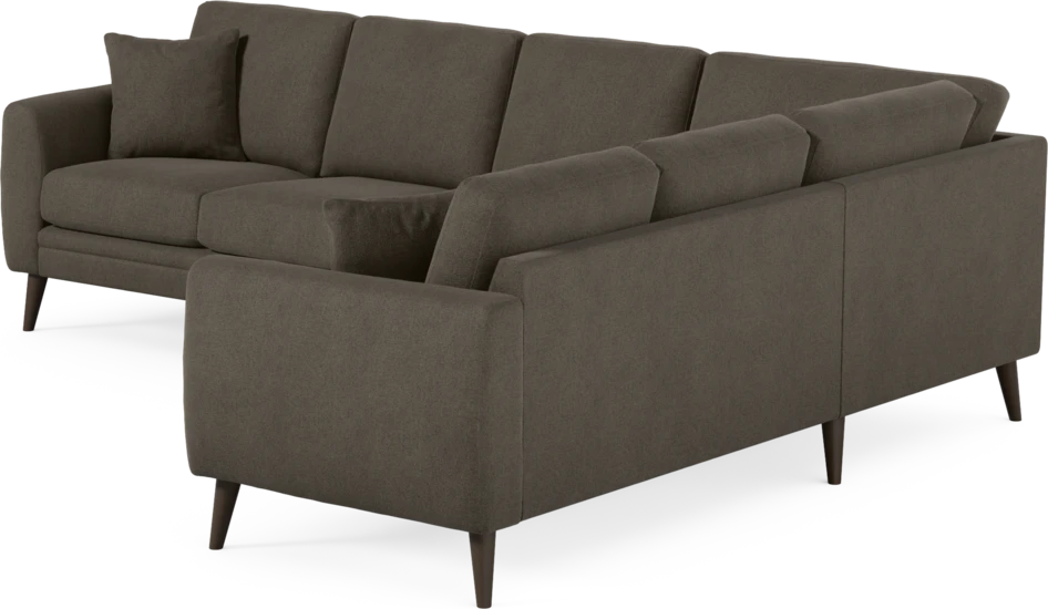 Eden - Hörnsoffa, 3+2-sits - Brun