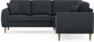 Eden - Hörnsoffa, 2+2-sits - Blå