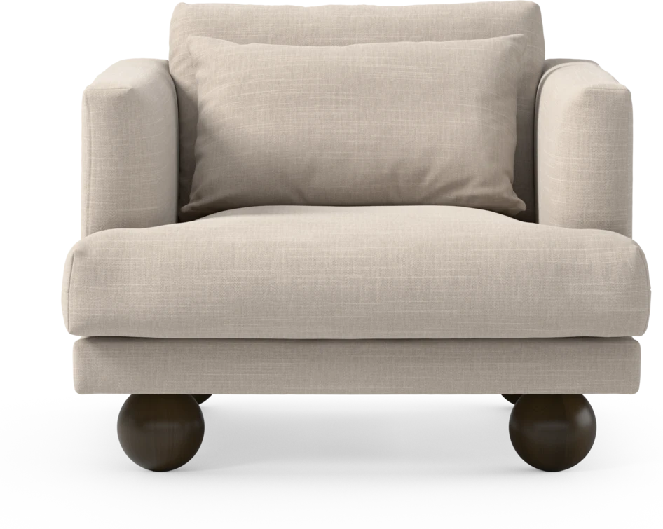 Harper - Fåtölj, 75 cm - Beige