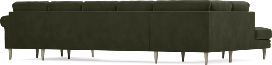 Eden - 3-sits soffa med divan vänster och schäslong höger - Grön