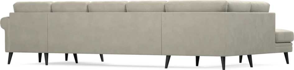 Eden - 3-sits soffa med divan vänster och schäslong höger - Brun
