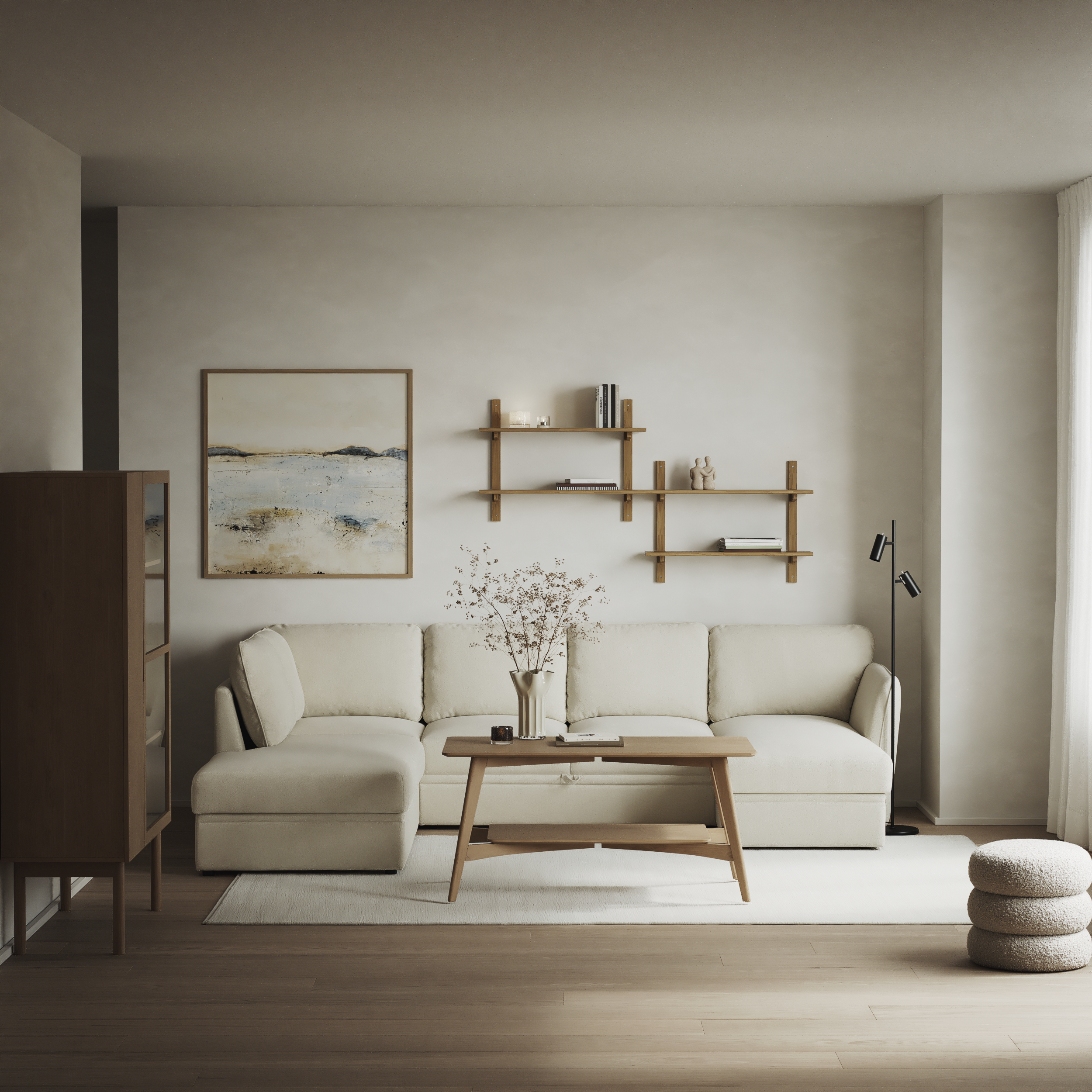 Öland - Bäddsoffa med divan vänster och schäslong höger - inspiration