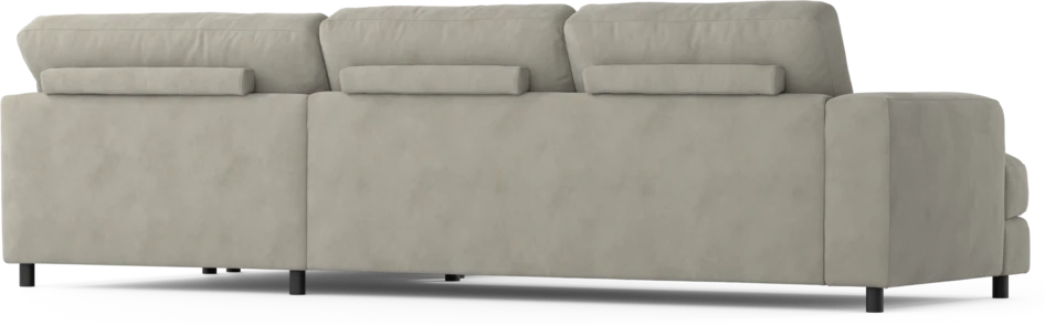 Noma - 3-sits soffa med divan höger - Grå