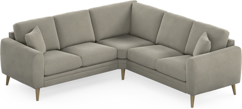 Eden - Hörnsoffa, 2+2-sits - Brun