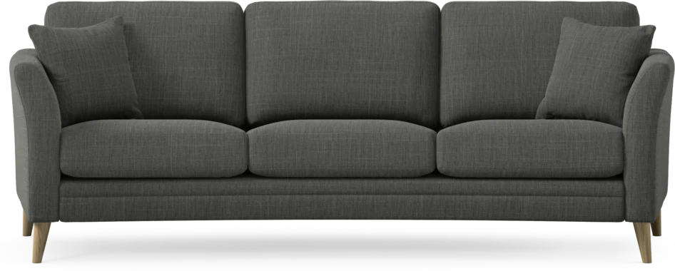 Eden - 3-sits soffa svängd - Grå