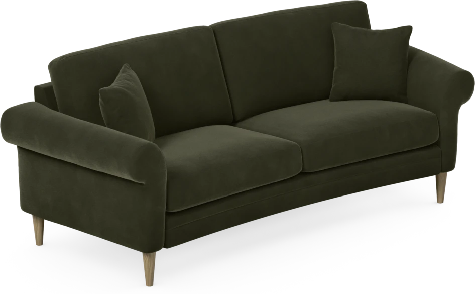 Eden - 2,5-sits soffa svängd - Grön