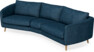 Madison - 3-sits soffa svängd, 90 cm - Blå