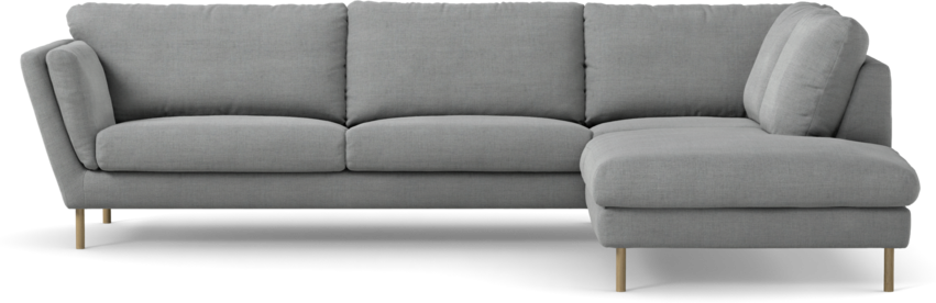 Madison Lux - 3-sits soffa med divan höger - Grå